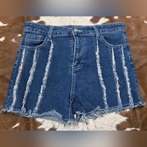 Denim Distressed Women Shorts